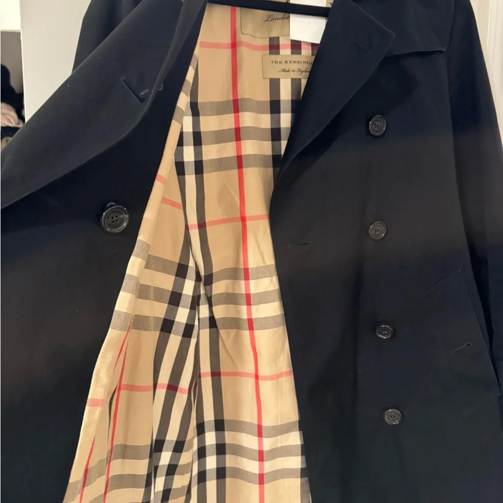 Burberry Black Trench Coat - Picture 3 of 4
